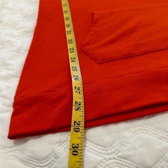 BEPEI tunic pullover longer hoodie orange Size L - Picture 9 of 9